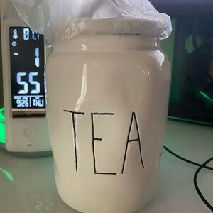 Rae Dunn White Tea Canister
